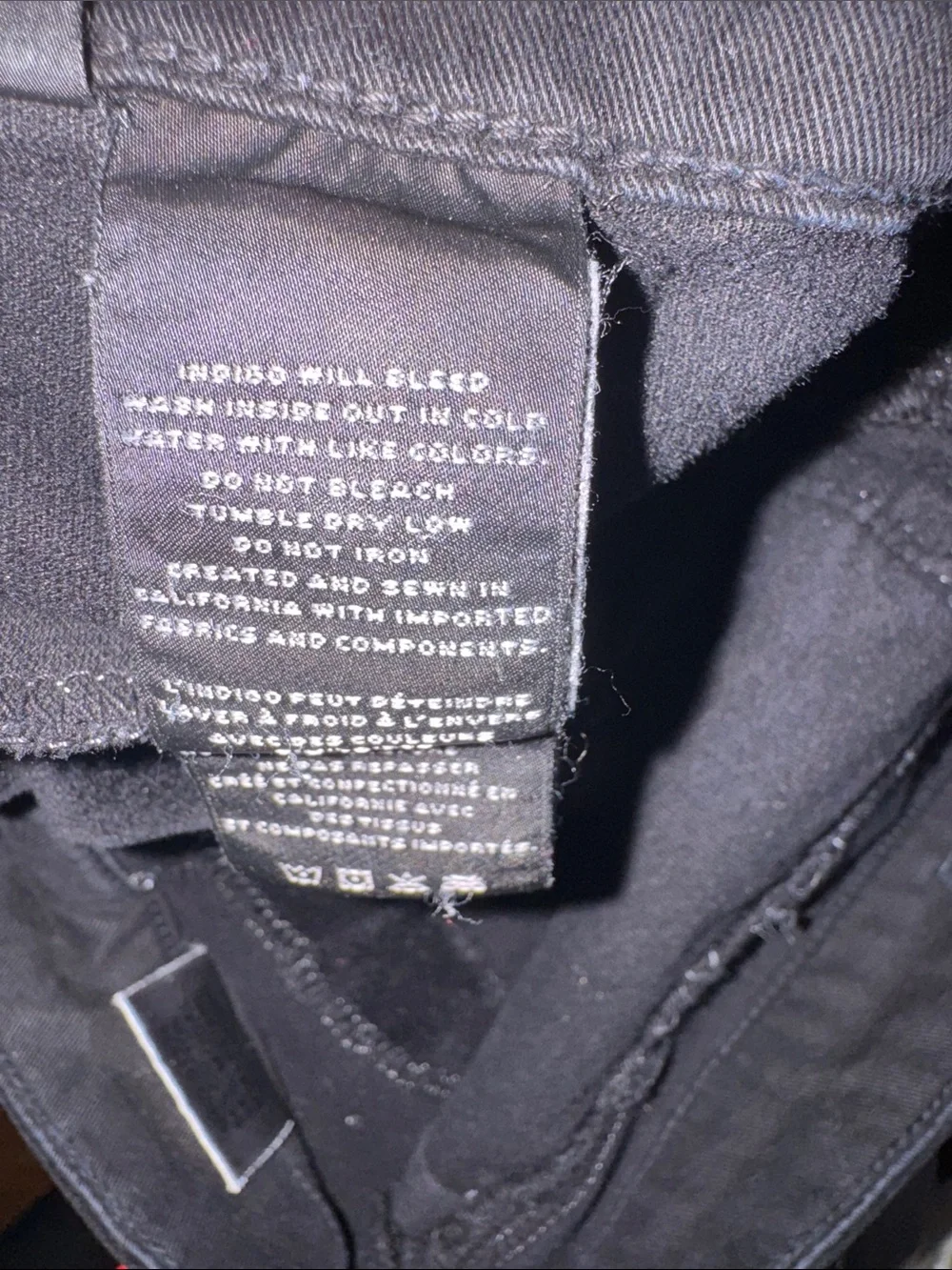J Brand Black Velvet- Like Pants 7.1M